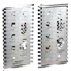 REM PILOT ALRM FAULT LED HORN KEY